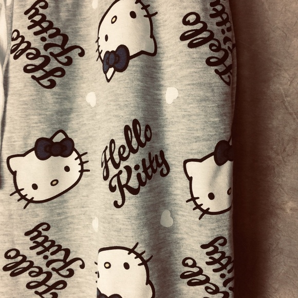 Hello Kitty Sweatpants Lounge Pajama Pants PJ's XL 16-18 Soft Joggers - Picture 9 of 10